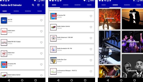 Gameplay screenshot from radios de el salvador for Android