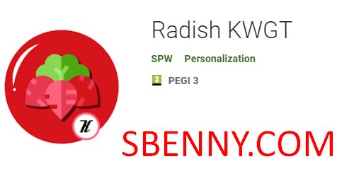 radish kwgt
