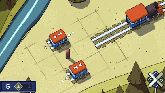 Gameplay screenshot from railbound for Android