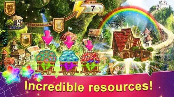 Gameplay screenshot from rainbow web unusual three in a row game for Android