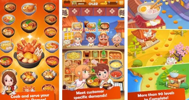 Gameplay screenshot from ramen master for Android