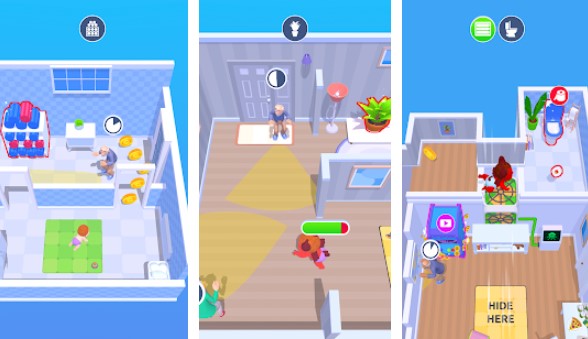 Gameplay screenshot from rascal baby for Android