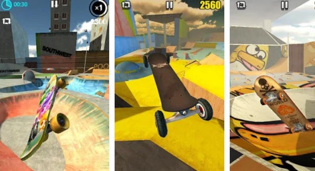 Gameplay screenshot from real Skate 3d for Android