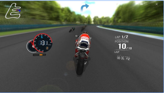Gameplay screenshot from real moto for Android