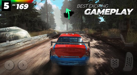 Gameplay screenshot from real rally drift and rally race for Android