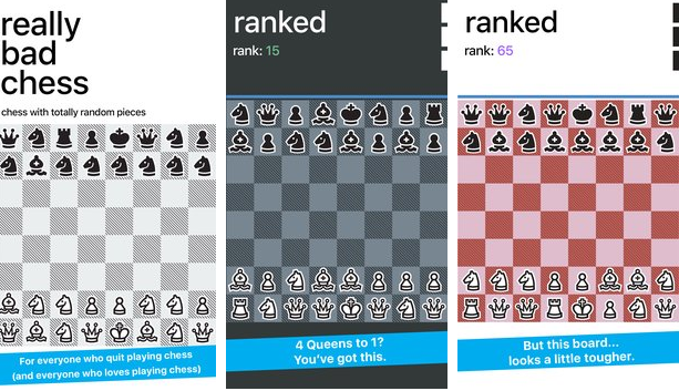 Realmente malo ajedrez