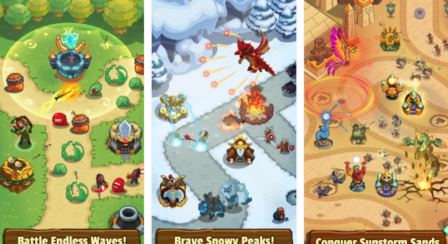 Gameplay screenshot from realm defense hero legends td for Android