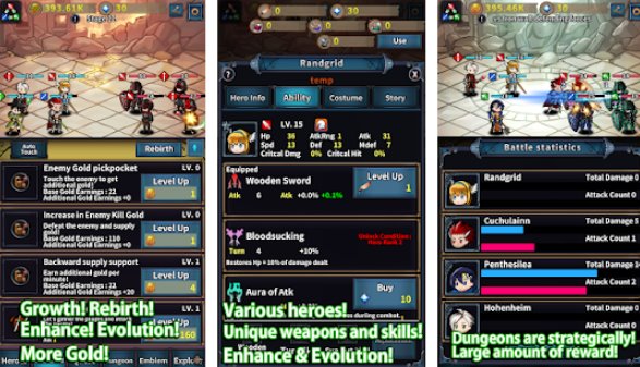 Gameplay screenshot from rebirth heroes for Android