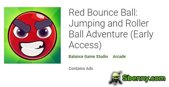 Красный прыжок с мячом и приключение с мячом на роликах