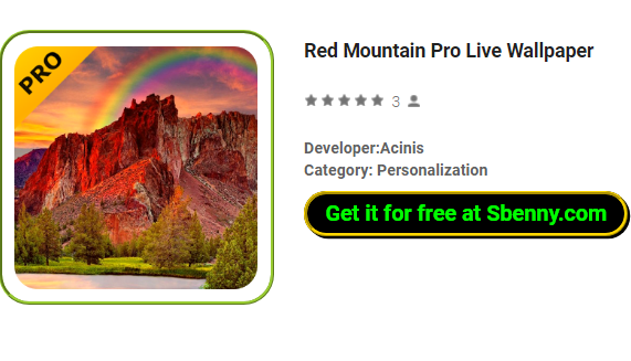 rojo montaña pro fondo de pantalla en vivo