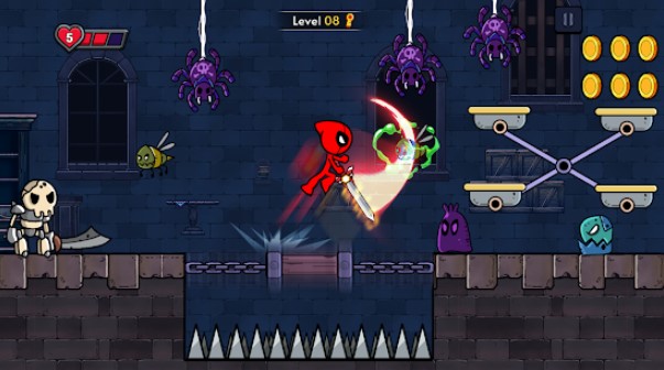 Gameplay screenshot from red stickman master for Android