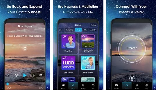 Gameplay screenshot from relax and sleep well hypnosis and meditation for Android