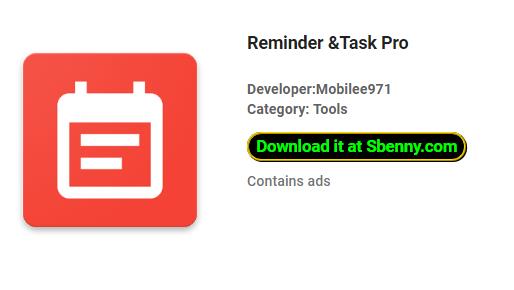 reminder and task pro