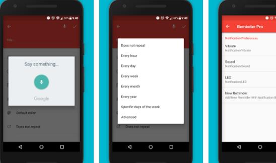 Gameplay screenshot from reminder and task pro for Android