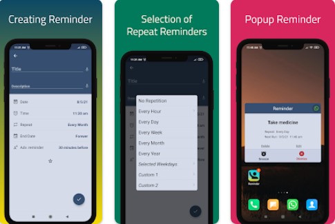 Gameplay screenshot from reminder pro for Android