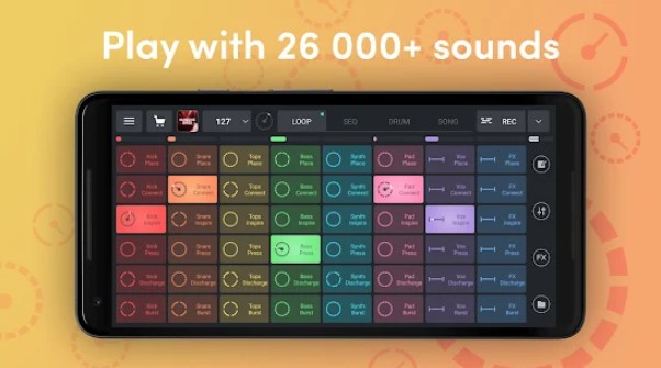 Gameplay screenshot from remixlive make music and beats for Android