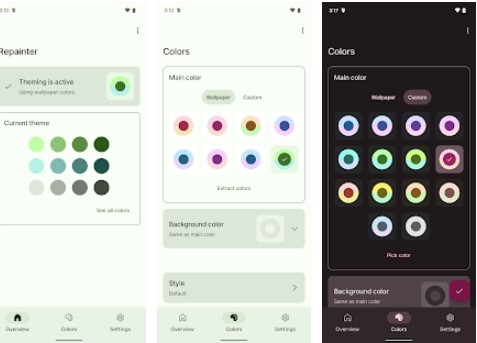 Gameplay screenshot from repainter dynamic themes for Android
