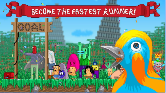 Gameplay screenshot from rerunners race for the world for Android