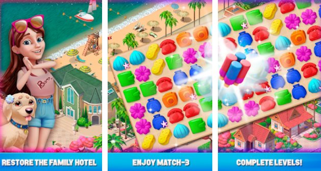 Gameplay screenshot from resort hotel bay story for Android