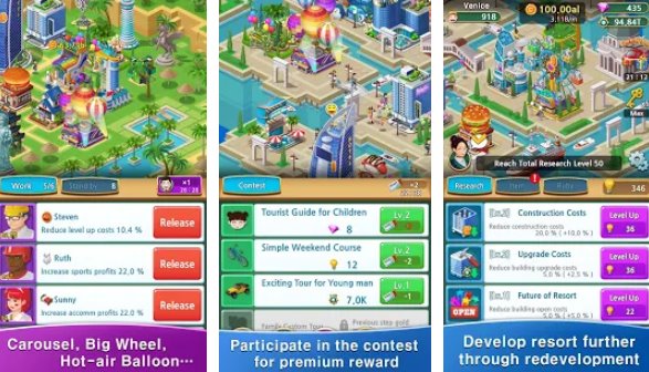 resort story magnate inactivo MOD APK Android