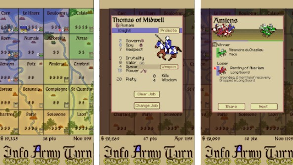 Gameplay screenshot from respect of the realm for Android