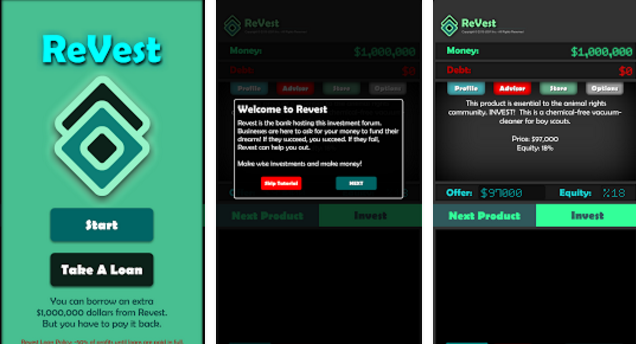Gameplay screenshot from revest inc for Android