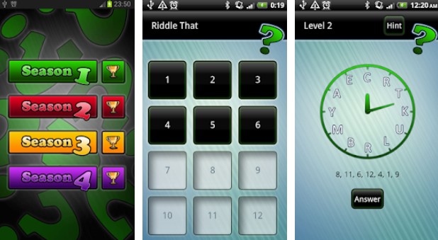 Gameplay screenshot from riddle that premium for Android