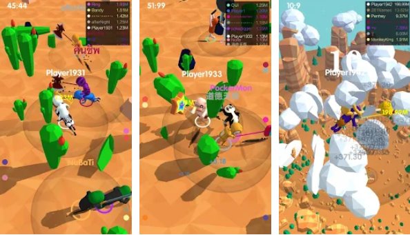 Gameplay screenshot from ride and chop for Android