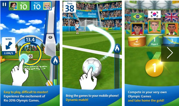 Gameplay screenshot from rio 2016 olympic games for Android