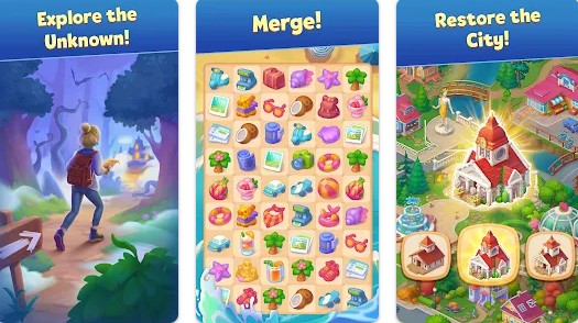 Gameplay screenshot from road trip royal merge games for Android