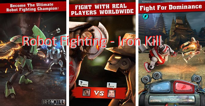 robot fighting iron kill