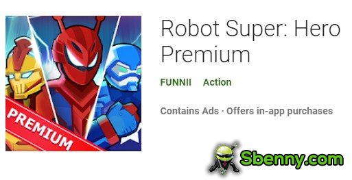 robot superhéroe premium