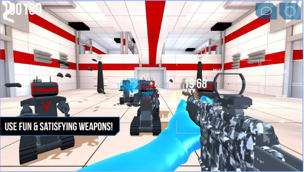 Gameplay screenshot from robots coop for Android