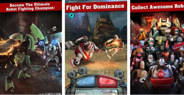 Gameplay screenshot from robots war iron kill for Android