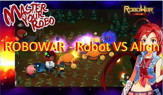 Robowar-Roboter gegen Alien