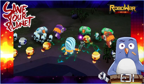 Gameplay screenshot from robowar robot vs alien for Android