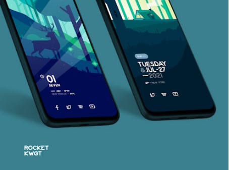 Gameplay screenshot from rocket kwgt for Android