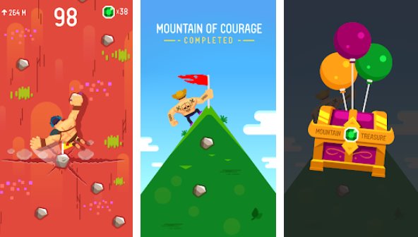 Gameplay screenshot from rocky climb for Android