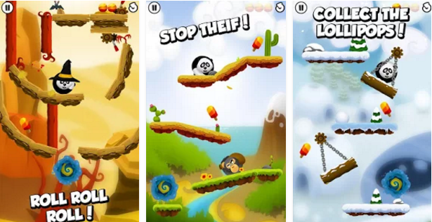 Gameplay screenshot from roll in the hole for Android