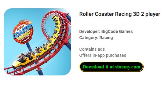 roller coaster racing 3d 2 player