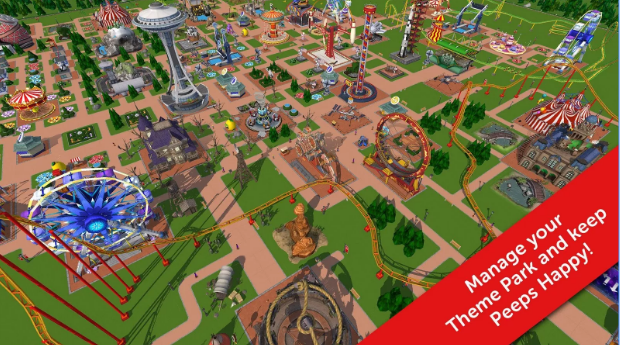 Gameplay screenshot from rollercoaster tycoon touch for Android