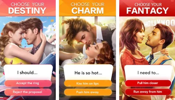 Gameplay screenshot from romance fate stories and choices for Android