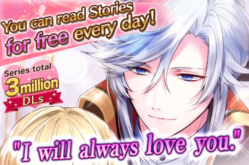 Gameplay screenshot from romance otome games the princes of the night for Android