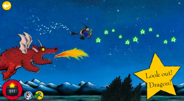 Gameplay screenshot from room on the broom flying for Android