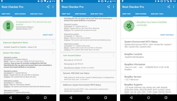 Gameplay screenshot from root checker pro for Android