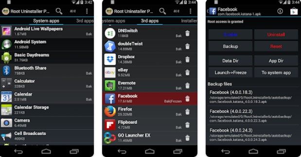 Gameplay screenshot from root uninstaller pro for Android