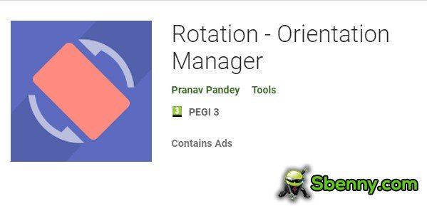 rotation orientation manager