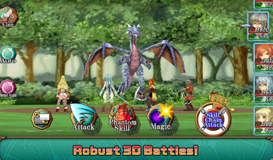 Gameplay screenshot from rpg Illusion of l phalcia  for Android