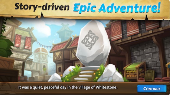 Gameplay screenshot from rpg dice heroes of whitestone for Android