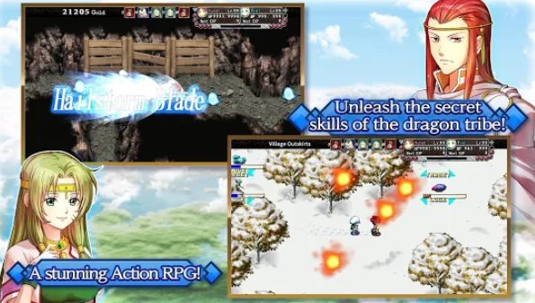 Gameplay screenshot from rpg frane dragons odyssey for Android
